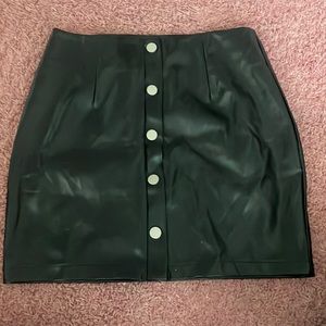 Size Small, Black Button Up Skirt